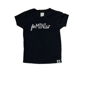 Hey Baby Black Feminist Tee